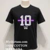 Josh Hoover 10 Stripe Tcu Football Shirt Balck Shirt