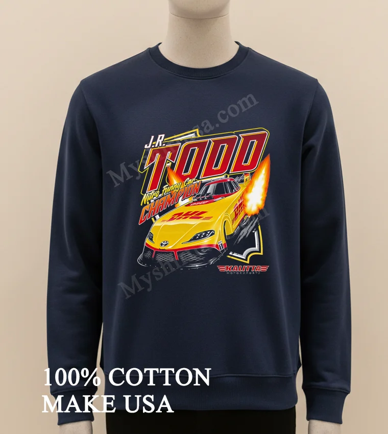 Jr Todd Nitro Funny Car Champion Dhl Racing Shirt Long Sleve Shirt