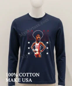Julius Erving New York Nets 32 Basketball Legend Caricature funny america t-shirts