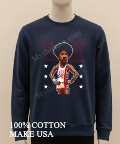 Julius Erving New York Nets 32 Basketball Legend Caricature funny america t-shirts
