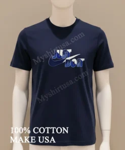 Just Do It Nike Swoosh Horizontal Distorted Text funny america t-shirts