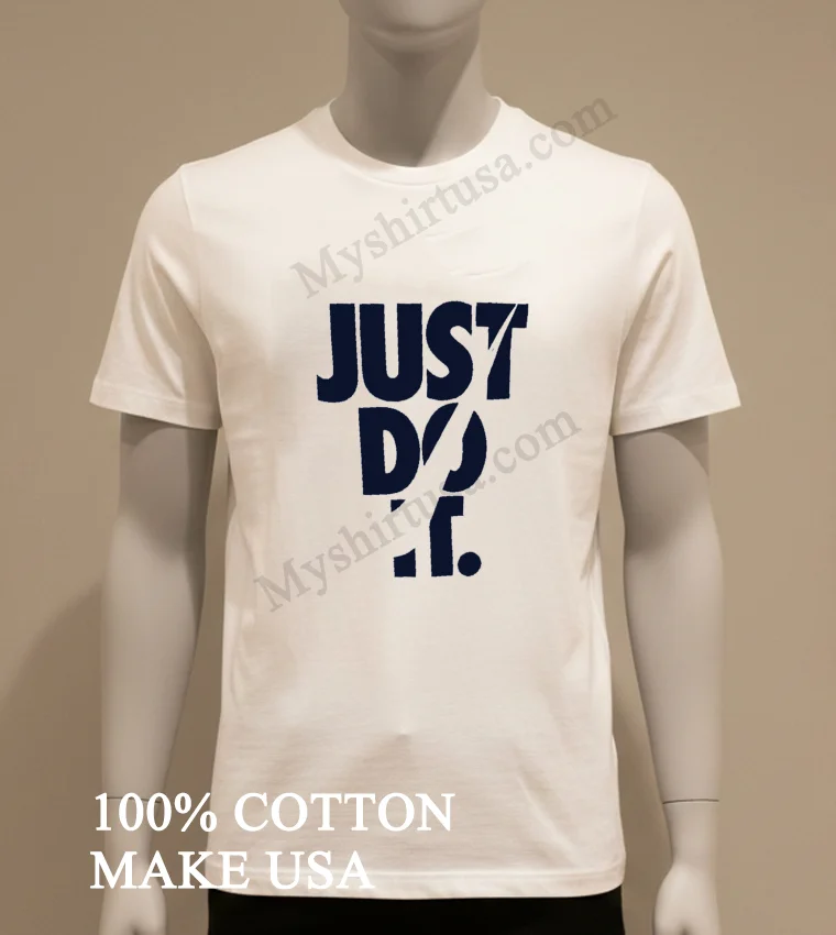 Just Do It Nike Swoosh Vertical Stacked Text funny america t-shirts - white-t-shirt Just Do It Nike Swoosh Vertical Stacked Text Shirt White T Shirt 1