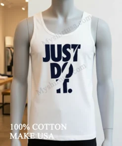 Just Do It Nike Swoosh Vertical Stacked Text funny america t-shirts