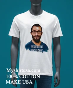 Justice For Alex Pretti Shirt White T Shirt 3