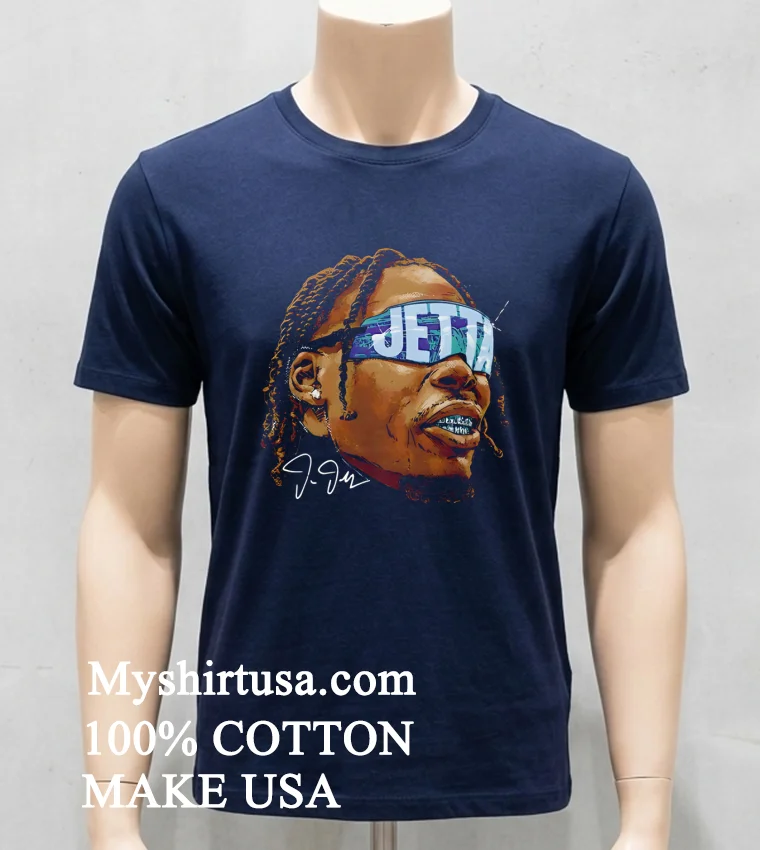 Justin Jefferson Minnesota Sunglasses Big Face Shirt Navy Shirt