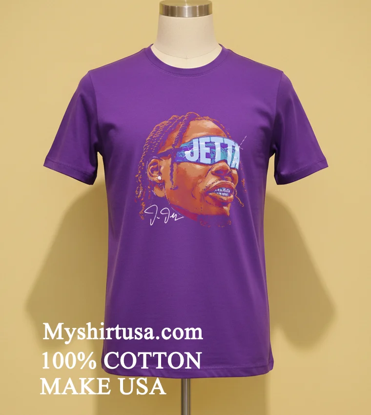 Justin Jefferson Minnesota Sunglasses Big Face Shirt Purple Shirt