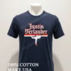 Justin Verlander Houston Baseball Pitcher Legend Number 35 Shirt Navy Shirt 1