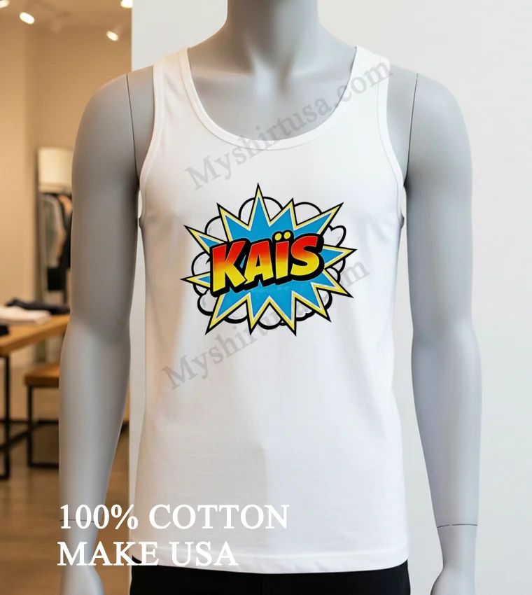 Kais Name In Colorful Comic Book Pop Art Style Shirt White T Shirt 3