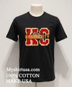 Kansas City Chiefs Football Faux Sequin Shirt