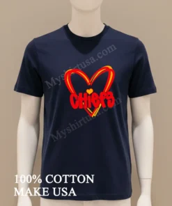 Kansas City Chiefs Girl Football Heart Game Day funny america t-shirts