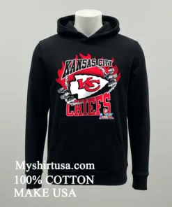 Kansas City Chiefs Skeleton Hands Flaming Logo Lx Super Bowl Championship Shirt