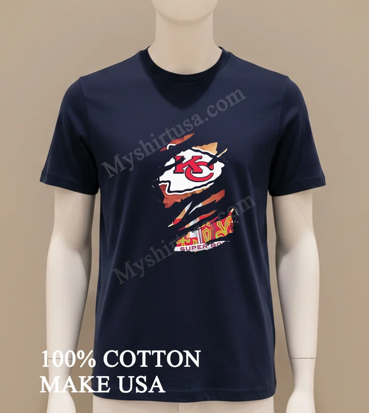Kansas City Chiefs Super Bowl Lix 2025 New Logo Team Design funny america t-shirts - navy-shirt Kansas City Chiefs Super Bowl Lix 2025 New Logo Team Design Shirt Navy Shirt