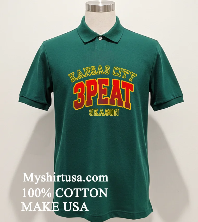 Kansas City Football 3 Peat Season Shirt - green-shirt Kansas City Football 3 Peat Season Shirt Green Shirt