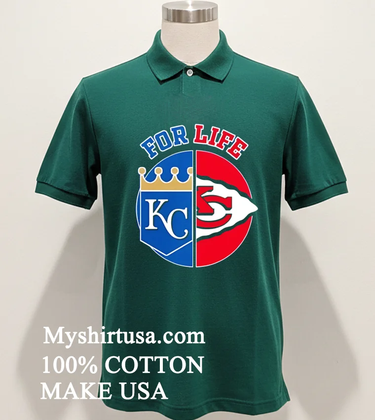 Kansas City For Life Logo Sports 2026 Shirt Green Shirt