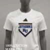Kansas Jayhawks Adidas Home Plate Pre Game Shirt White T Shirt 2