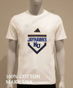 Kansas Jayhawks Adidas Home Plate Pre Game funny america t-shirts