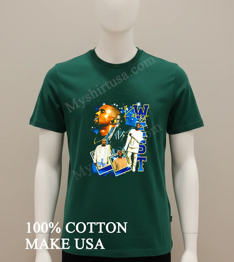 Kanye West College Dropout Reaper Tour Shirt Green Shirt