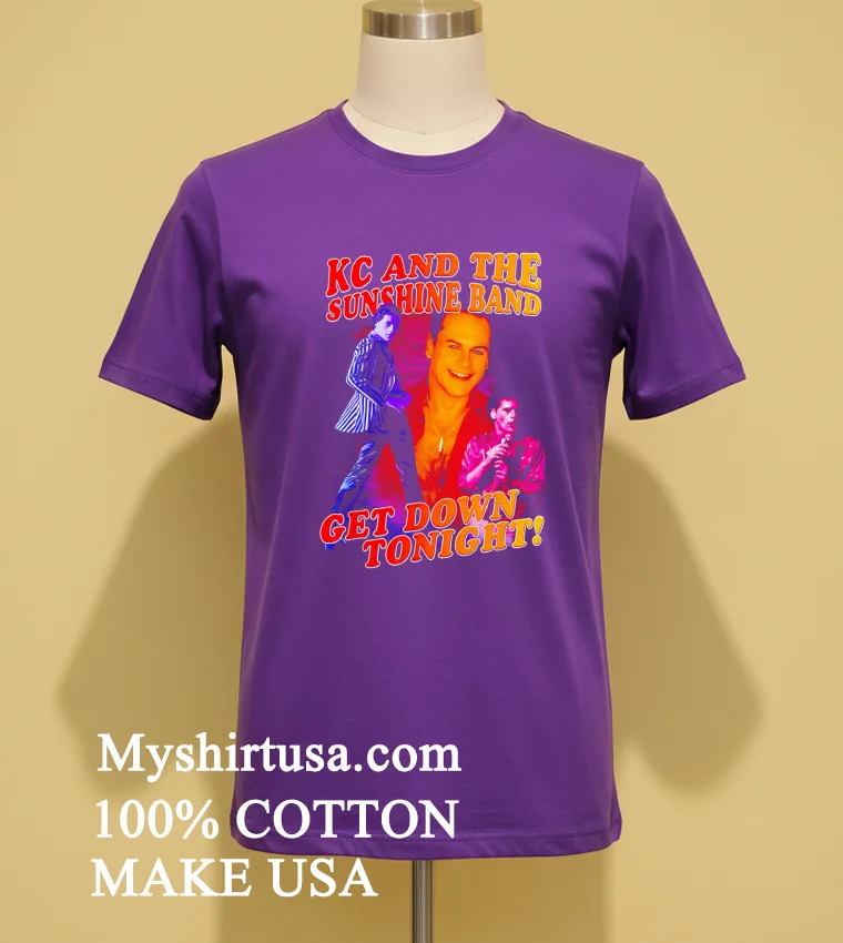 Kc And The Sunshine Band Get Down Tonight Graphic Shirt Purple Shirt