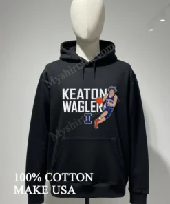 Keaton Wagler Fighting Illini Illinois Basketball College Sports funny america t-shirts