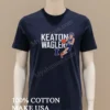 Keaton Wagler Fighting Illini Illinois Basketball College Sports Shirt Navy Shirt