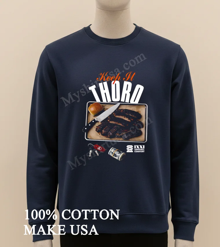 Keep It Thoro Barbecue Ribs With Knife And Money funny america t-shirts - long sleve shirt Keep It Thoro Barbecue Ribs With Knife And Money Shirt Long Sleve Shirt