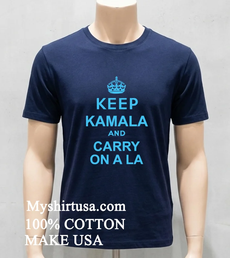 Keep Kamala And Carryon A La Shirt Navy Shirt