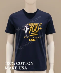 Keeping It 100 Paul Skenes Lsu Pitcher Graphic funny america t-shirts