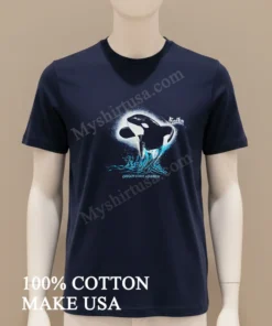 Keiko Oregon Coast Aquarium Orca Whale funny america t-shirts