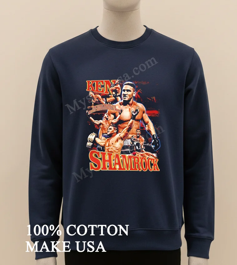 Ken Shamrock The Worlds Most Dangerous Man Wrestling Vintage Shirt Long Sleve Shirt