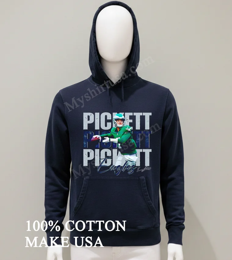 Kenny Pickett 7 Philadelphia Eagles Football Players Super Bowl 2025 Shirt Balck Shirt