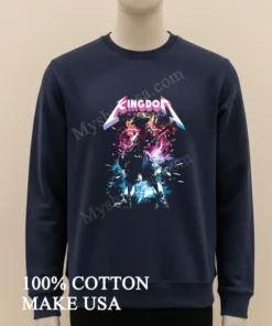 Kingdom Hearts Sora Playing Guitar In Metallica Style funny america t-shirts