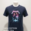 Kingdom Hearts Sora Playing Guitar In Metallica Style Shirt Navy Shirt 1