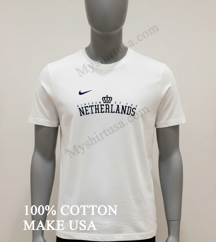 Kingdom Of The Netherlands Crown Logo Swoosh Shirt White T Shirt 2