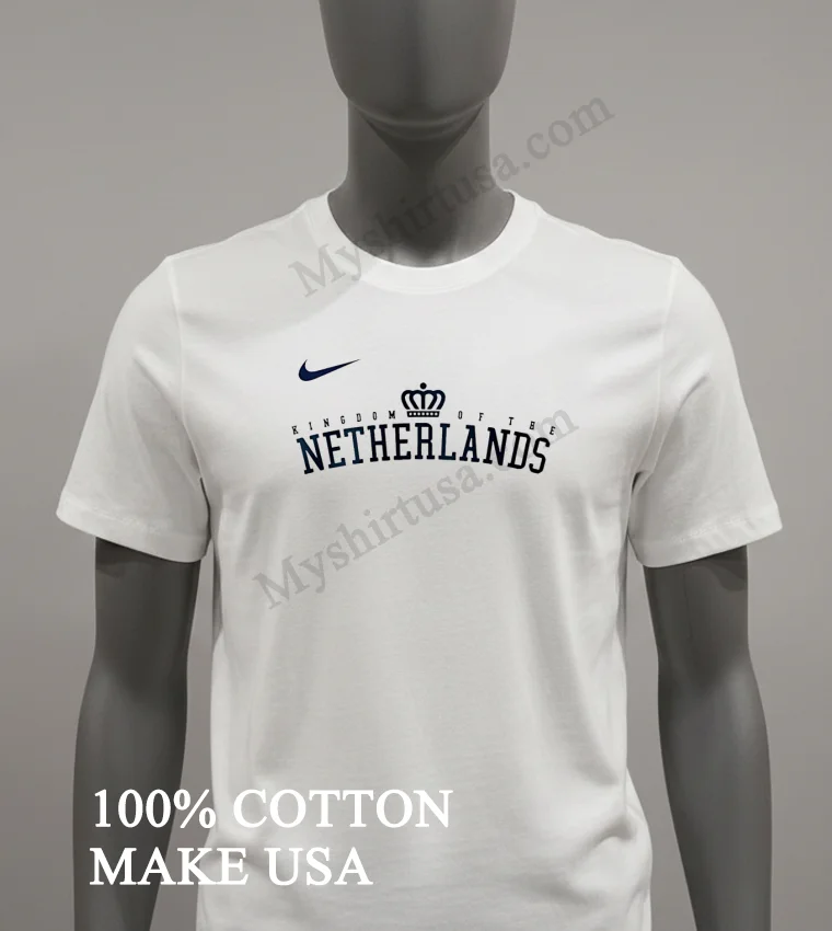 Kingdom Of The Netherlands Crown Logo Swoosh funny america t-shirts - white-t-shirt Kingdom Of The Netherlands Crown Logo Swoosh Shirt White T Shirt 3