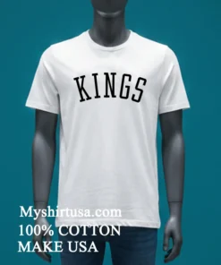 Kings Black Washed Uni Logo Shirt