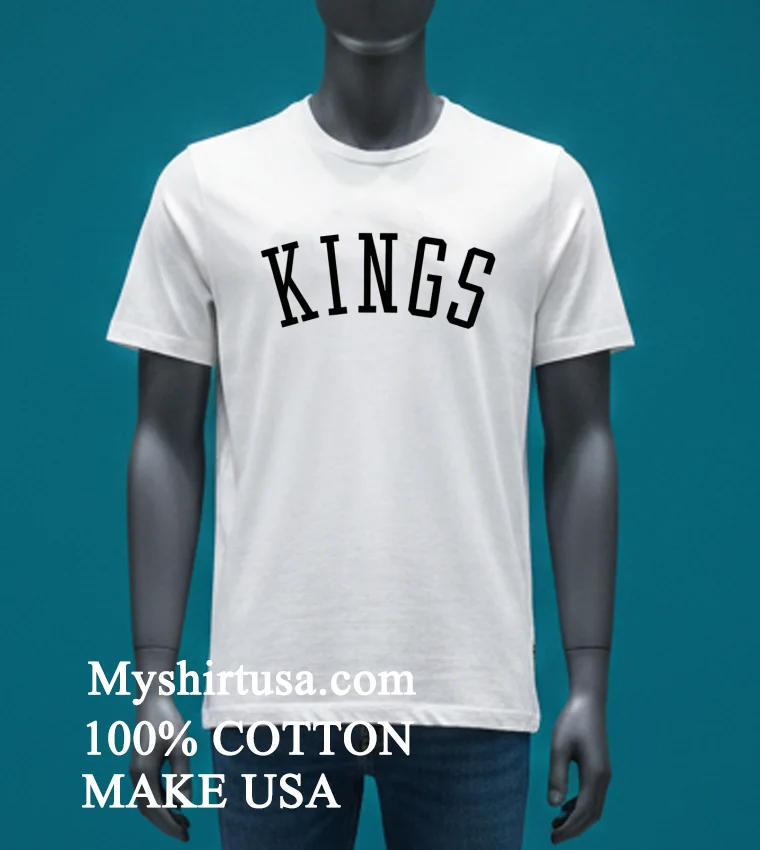 Kings Black Washed Uni Logo Shirt - white-t-shirt Kings Black Washed Uni Logo Shirt White T Shirt 3