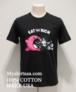 Kirby Eat The Rich Monopoly Man Parody funny america t-shirts