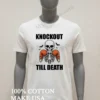 Knockout Till Death Skeleton Boxer Gloves And Bats Shirt White T Shirt