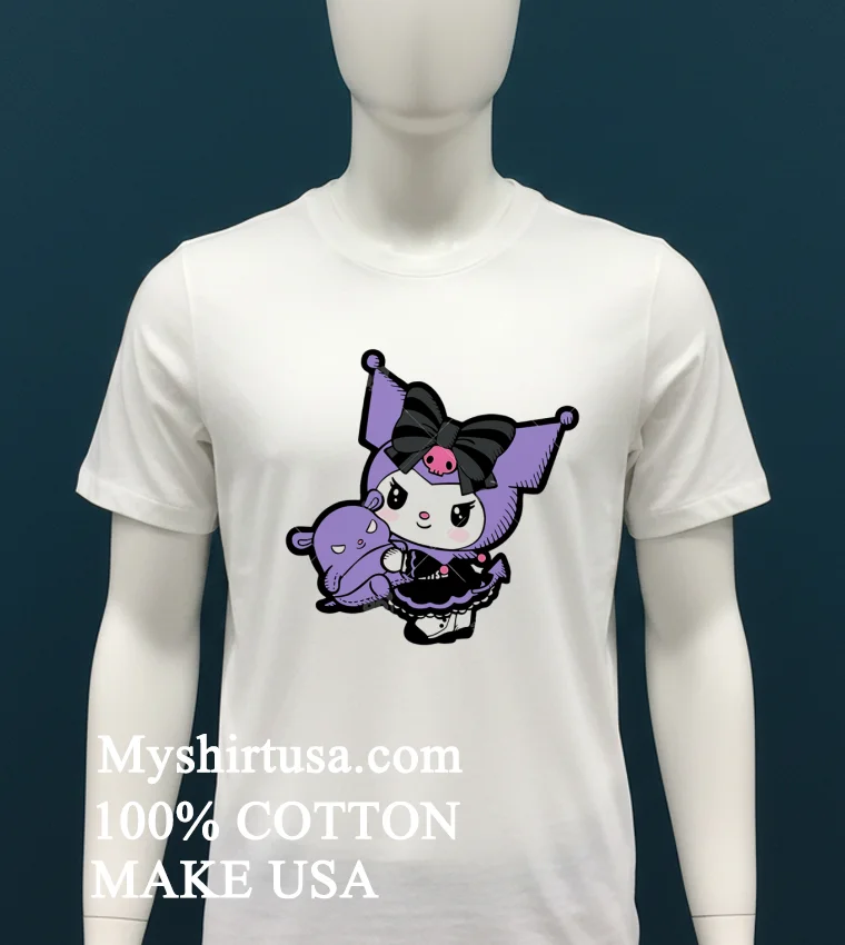 Kuromi Hawaii Hello Kitty Halloween Shirt - white-t-shirt Kuromi Hawaii Hello Kitty Halloween Shirt White T Shirt 1