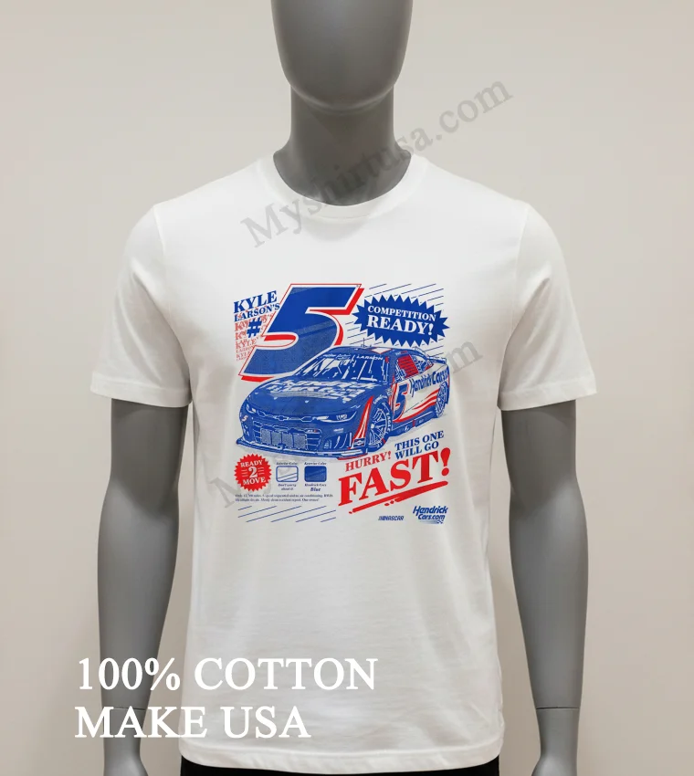 Kyle Larson Number 5 Nascar Hendrick Cars Racing funny america t-shirts - white-t-shirt Kyle Larson Number 5 Nascar Hendrick Cars Racing Shirt White T Shirt 1