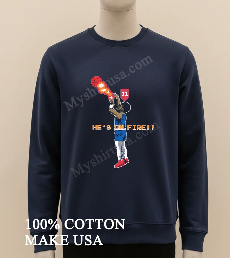Kyrie He S On Fire Video Games funny america t-shirts - long sleve shirt Kyrie Hes On Fire Video Games Shirt Long Sleve Shirt