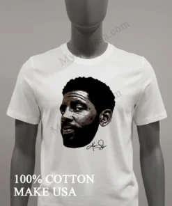 Kyrie Irving Detailed Portrait Signature Art Graphic Sports funny america t-shirts