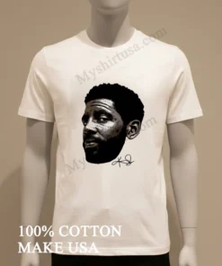Kyrie Irving Detailed Portrait Signature Art Graphic Sports funny america t-shirts