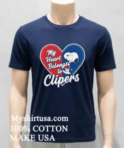 La Clippers X Snoopy Cartoon Valentine 2026 Shirt