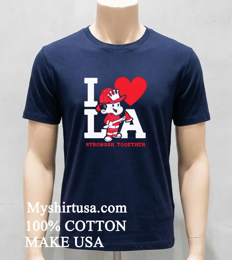 La Fires Stronger Together Shirt Navy Shirt