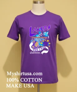 La Lakers Back 2 Back Champions Vintage Graphic Shirt Purple Shirt