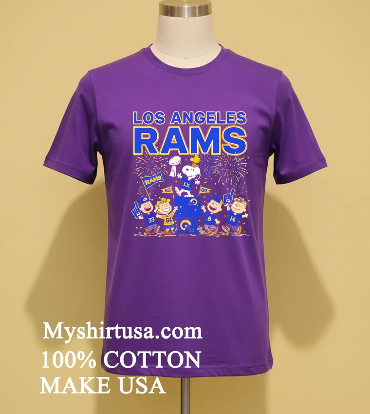 La Rams Peanuts Gang Cheers Super Bowl Lx Shirt Purple Shirt