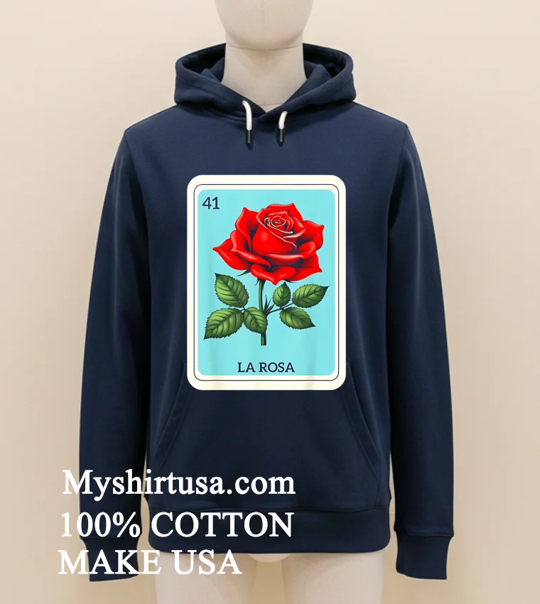 La Rosa Mexican Lottery Card Game Shirt Navy Shirt 3