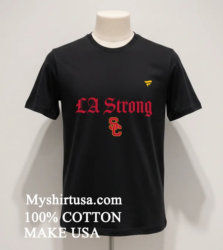 La Strong Usc Trojans Football Shirt Balck Shirt 1