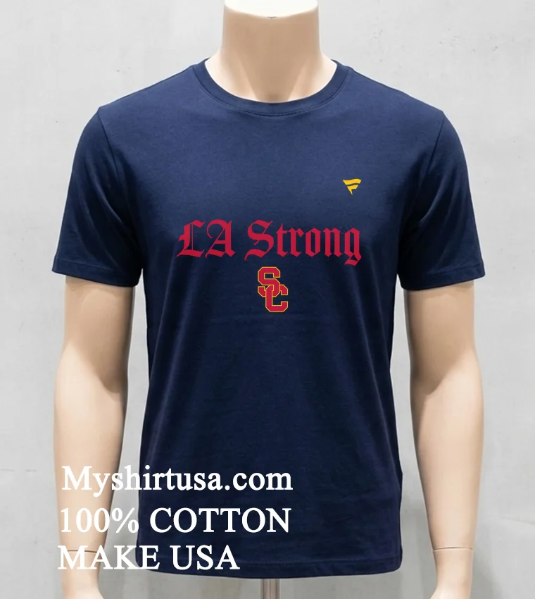 La Strong Usc Trojans Football Shirt - navy-shirt La Strong Usc Trojans Football Shirt Navy Shirt